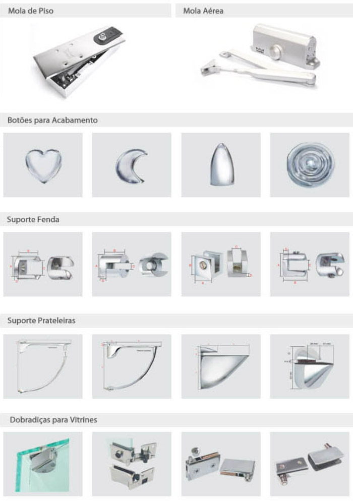 Acessórios para Vidros