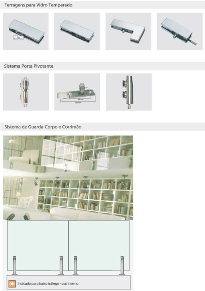 Acessórios para Vidros